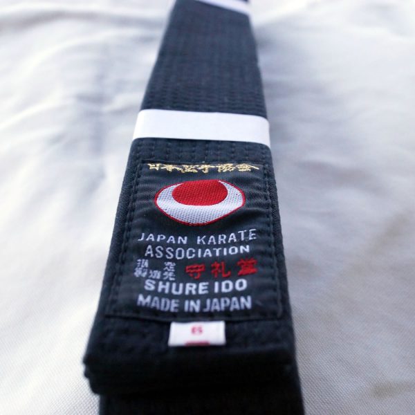 Cinturón Negro Shureido de Algodón JKA (BU Obi Japón)